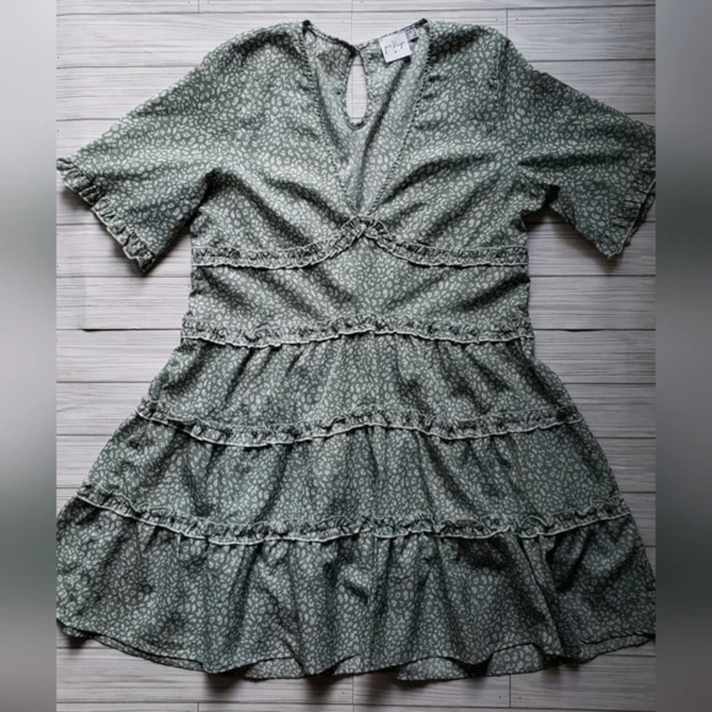 Princess Polly Candice Ruffle Short Sleeve Mini Dress